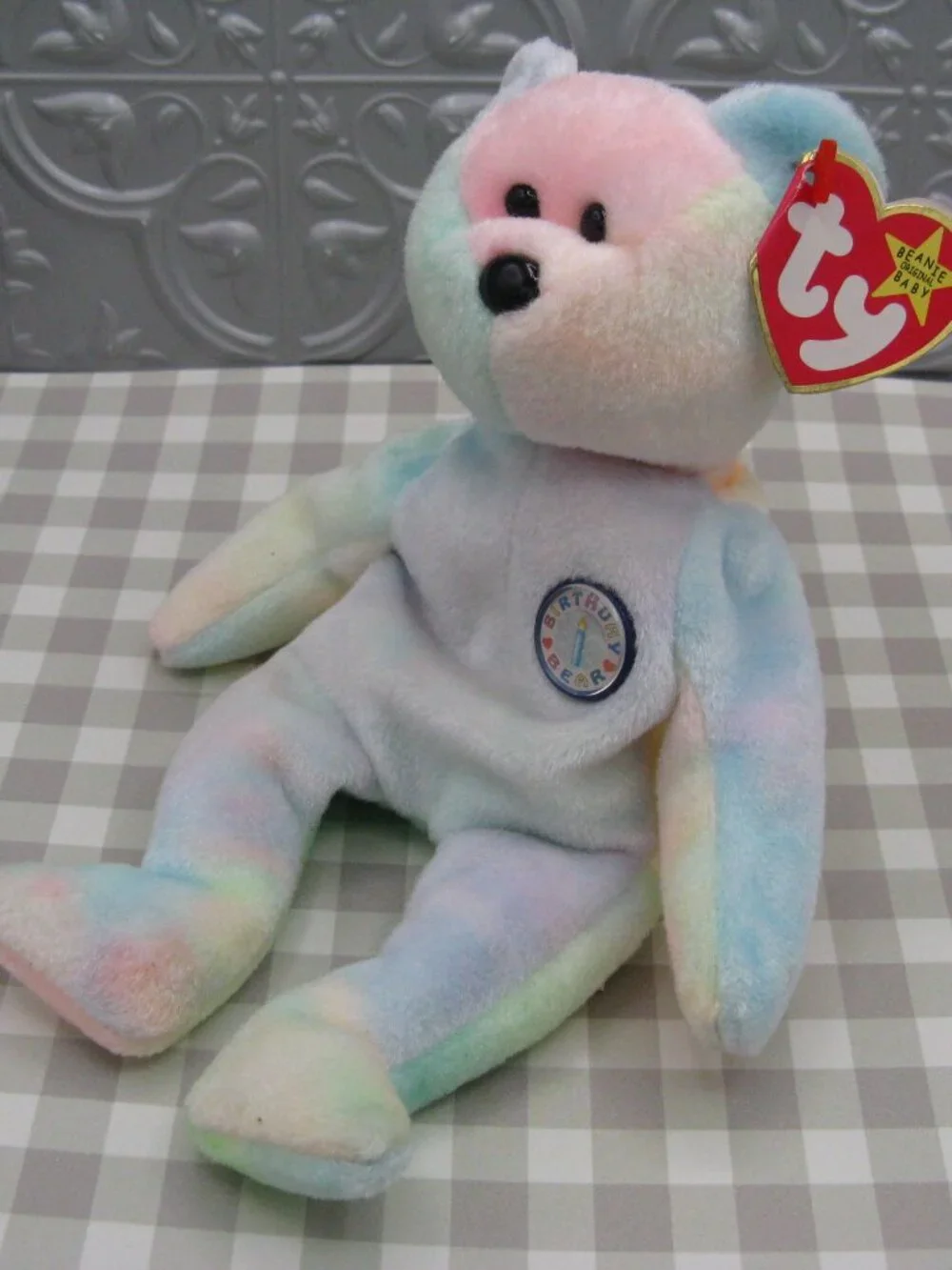 Beanie Baby Lot 5 Vintage Bears Princess Glory BB Bear Curly Mistletoe